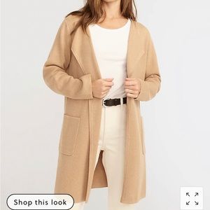 Juliette collarless sweater-blazer